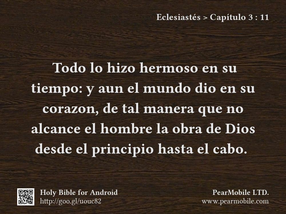 Eclesiastés, Capítulo 3:11